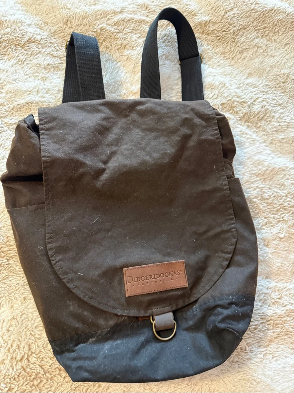 Oilskin backpack Australian